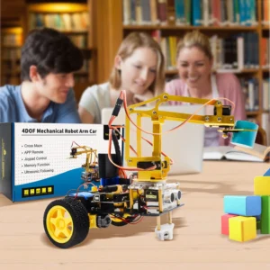 4DOF Mechanical Arm Robot Car Learning Kit