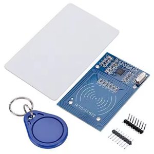 RC522 RFID RF Card Sensor Module with RFID Card & Keychain – 13.56MHz