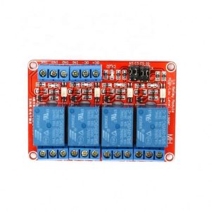 4-Channel 5V Relay Module – Optocoupler Isolated (High/Low Level Trigger)