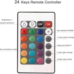 RGB LED Strip Lights Waterproof IP65 with Remote 5M