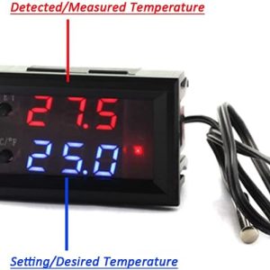12V Digital Thermostat Controller with NTC Sensor