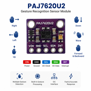 PAJ7620 Gesture Recognition Sensor Module I2C – 5 Pin